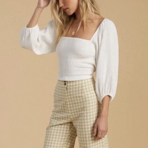 Billibong x Salty Blonde Smocked Midi Dress - NWT (S) - Picture 4 of 6